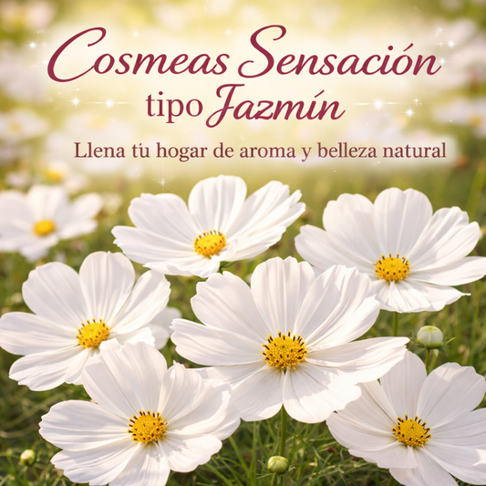 Semillas de Cosmea Sensación tipo Jazmín – El Perfume de Dios (una mezcla natural de aroma envolvente y belleza floral)